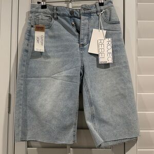 Light Blue Denim Jorts Juniors